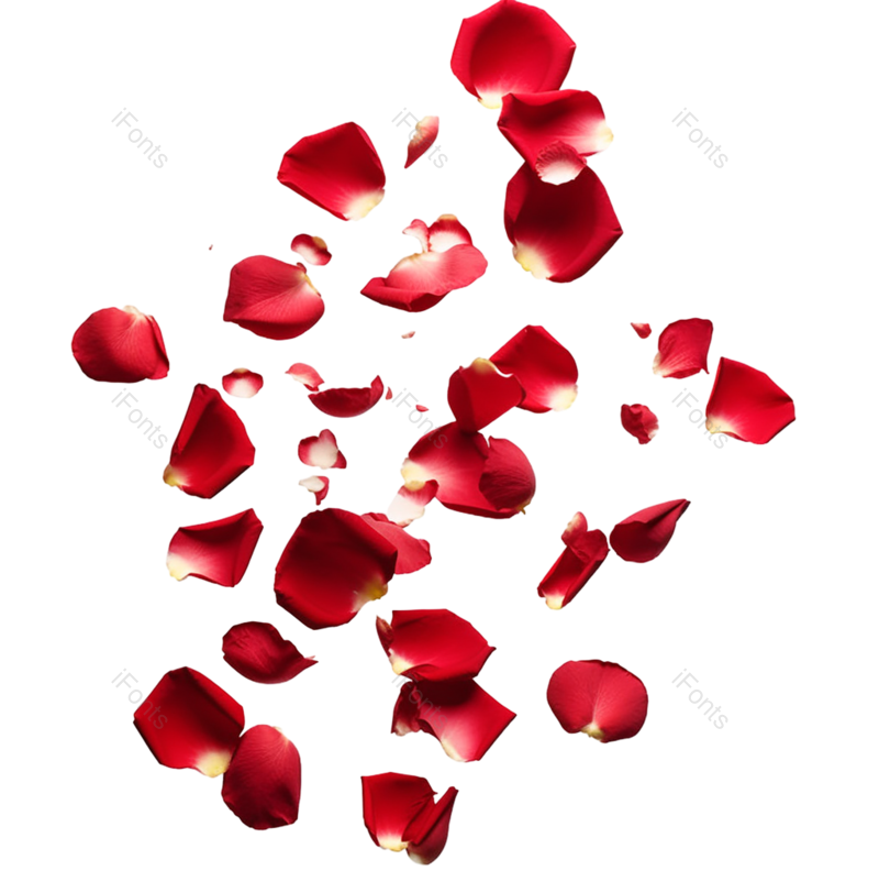 装饰图片,花瓣装饰元素,520PNG,玫瑰花免抠素材